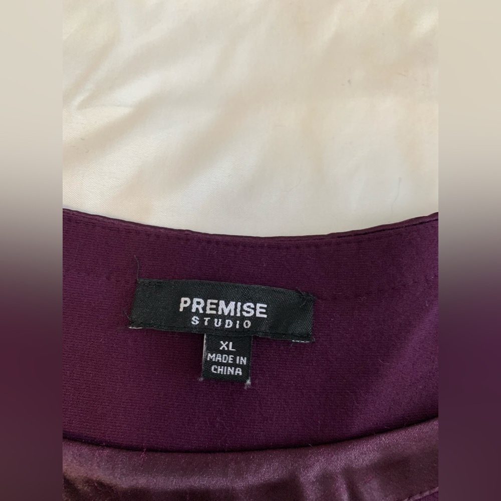 Premise Women's Long Sleeve Top in Deep Purple - Picture 5 of 16